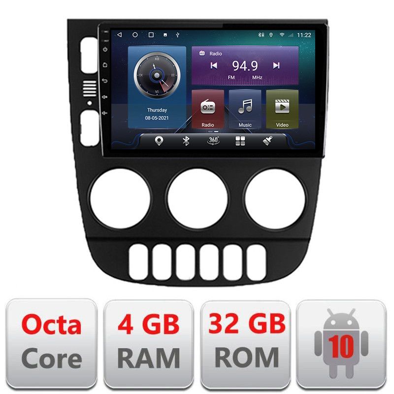 Navigatie Mercedes ML W163 1998-2005 Android radio gps internet Octa core 4GB Ram 4G LTE kit-w163+EDT-E409