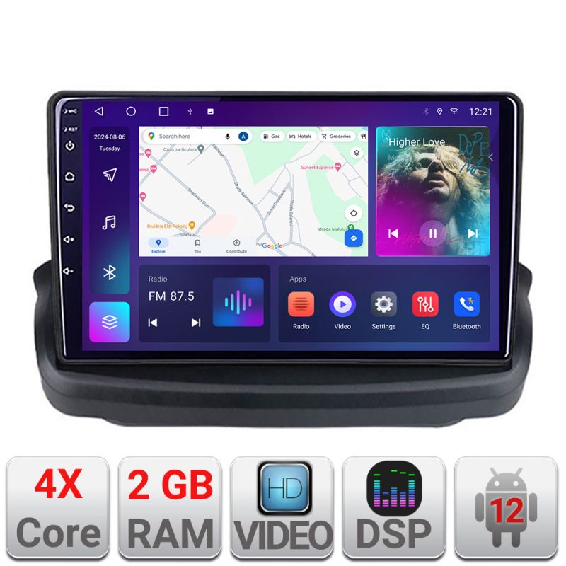 Navigatie HHyundai Genesis 2+32 GB Quad Core Android Waze USB Navigatie Internet Youtube Radio KIT-GENESYS+EDT-E209V2
