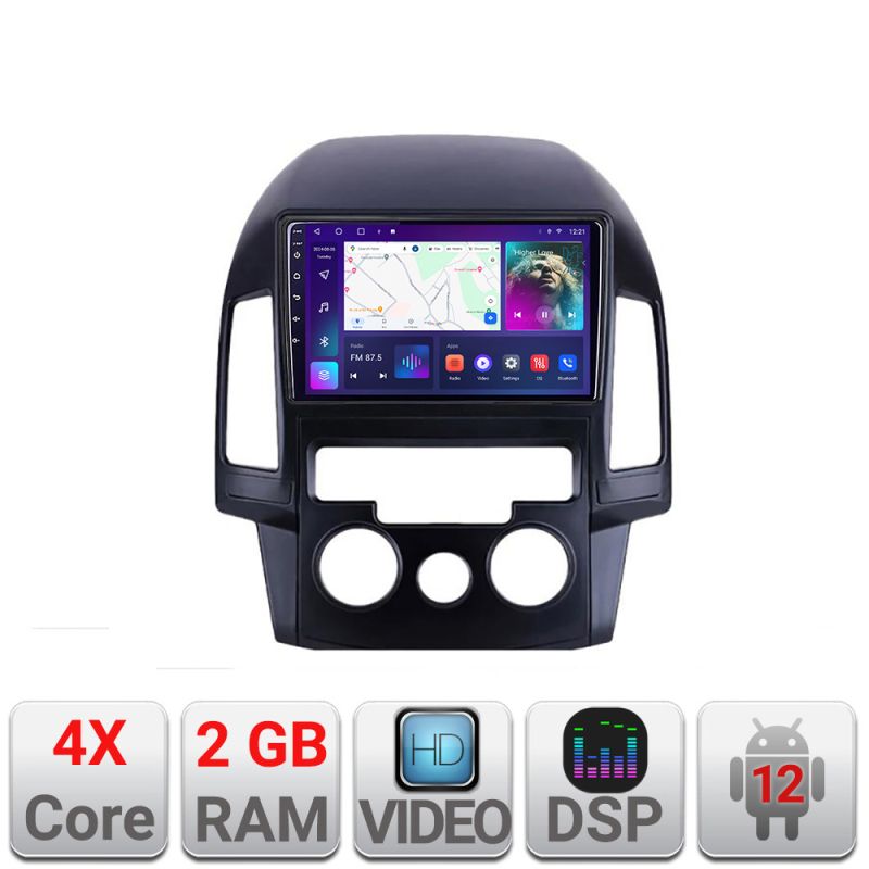 Navigatie HHyundai I30 2009-2012 clima manuala A-I30AC 2+32 GB Android Waze USB Navigatie Internet Youtube Radio