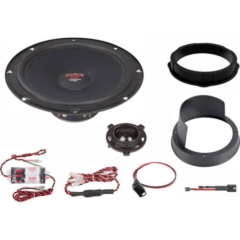 KIT Sistem component Dedicat Seat Leon 2012 200mm 150W pe 2 căi Crossover plug\'n\'play Audio System German Sound