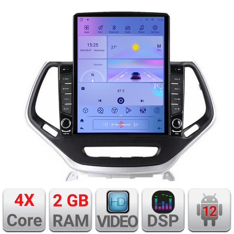 Navigatie Jeep Cherokee 2014-2019 Manual K-248 ecran tip TESLA 9.7