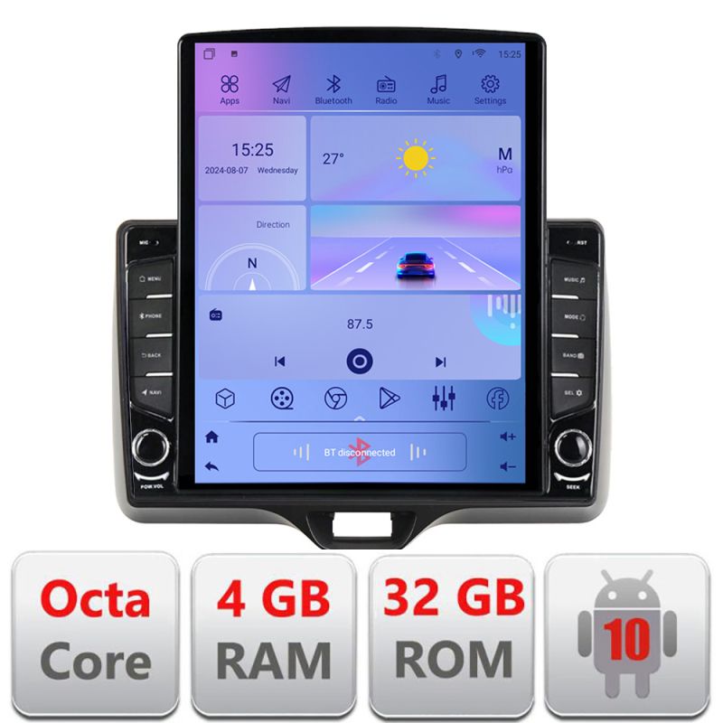 Navigatie Toyota Yaris 2020- Android radio gps internet Octa Core 4+64 LTE kit-yaris2020+EDT-E710