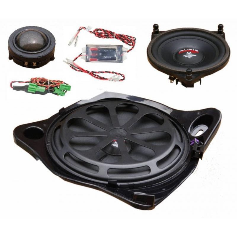 KIT Sistem component Dedicat Mercedes Clasa C W205 m-fit 150W pe 3 căi Audio System German Sound
