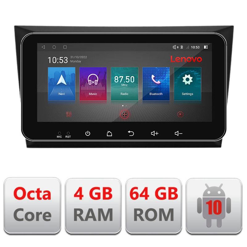Navigatie VW Golf6 2009-2013 I-GOLF6 4+64 ecran 10.33" Android Waze USB Navigatie Internet Youtube Radio