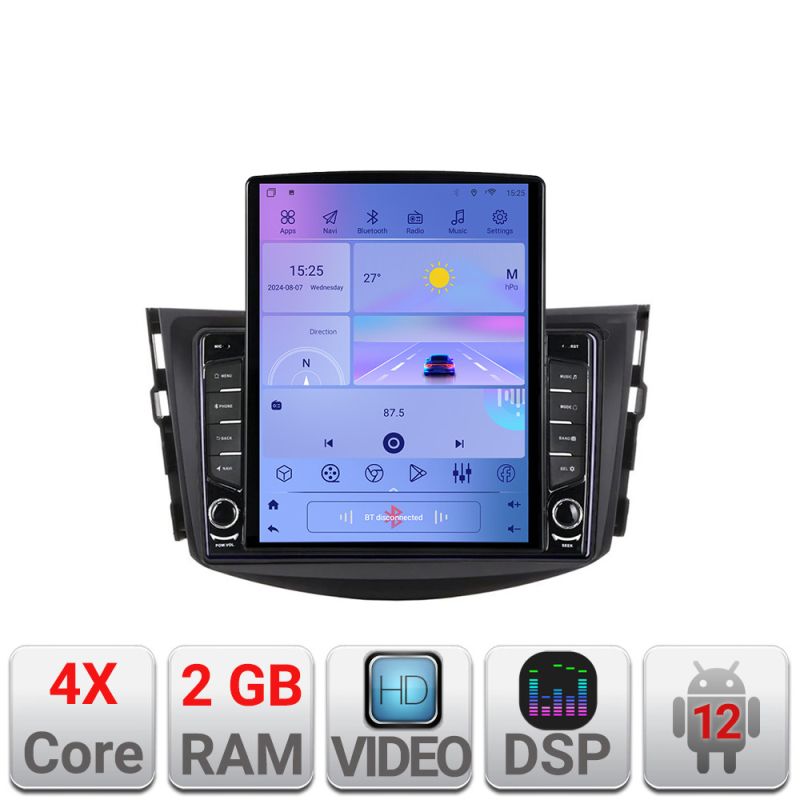 Navigatie Toyota RAV4 K-018 ecran tip TESLA 9.7