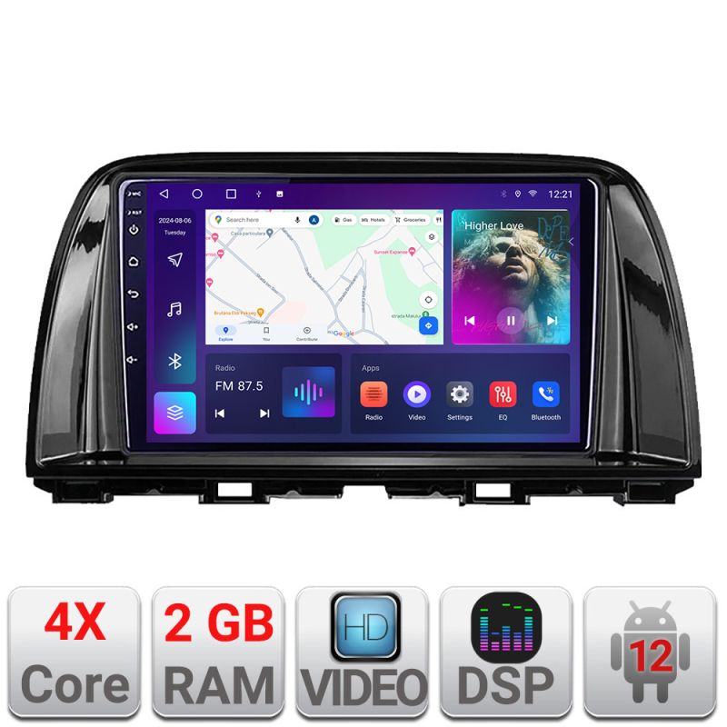 Navigatie Mazda CX5 2015-2017 Android radio gps internet 2+32 kit-cx5-16+EDT-E209v2