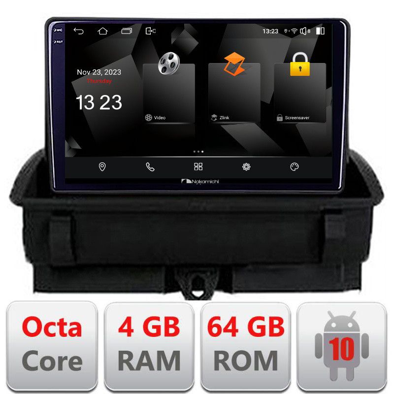 Navigatie audi q3 2011-2018 android octa core 720p 4+64 dsp 360 camera carplay android auto