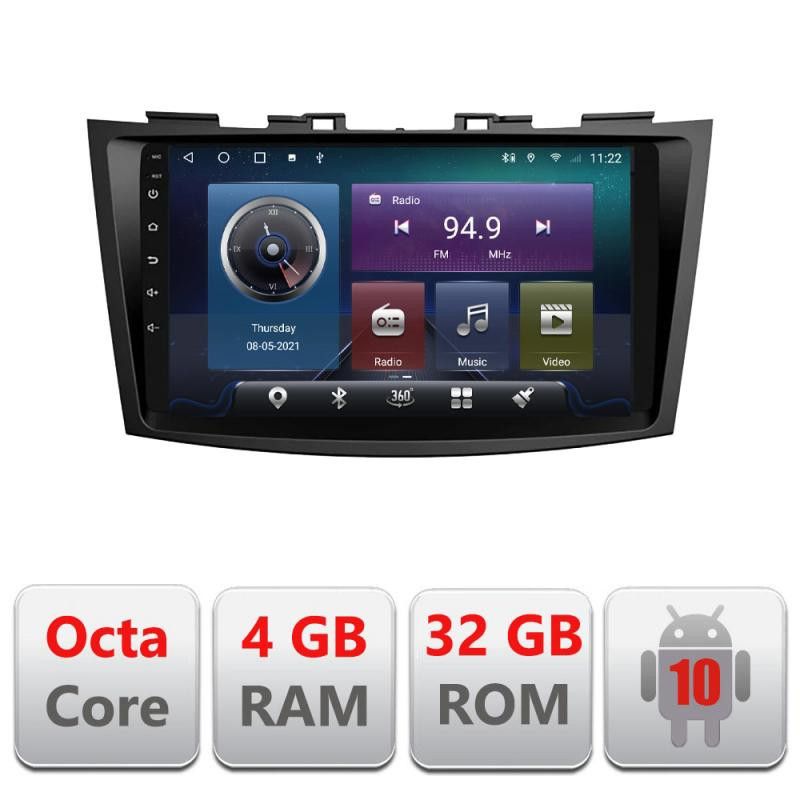 Navigatie Suzuki Swift 2010-2017 C-179 Octa Core cu Android Radio Bluetooth Internet GPS WIFI 4+32GB