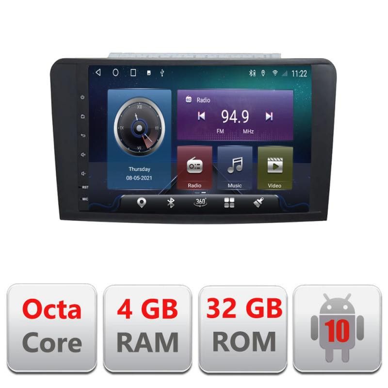 Navigatie Mercedes ML GL C-213 Octa Core cu Android Radio Bluetooth Internet GPS WIFI 4+32GB