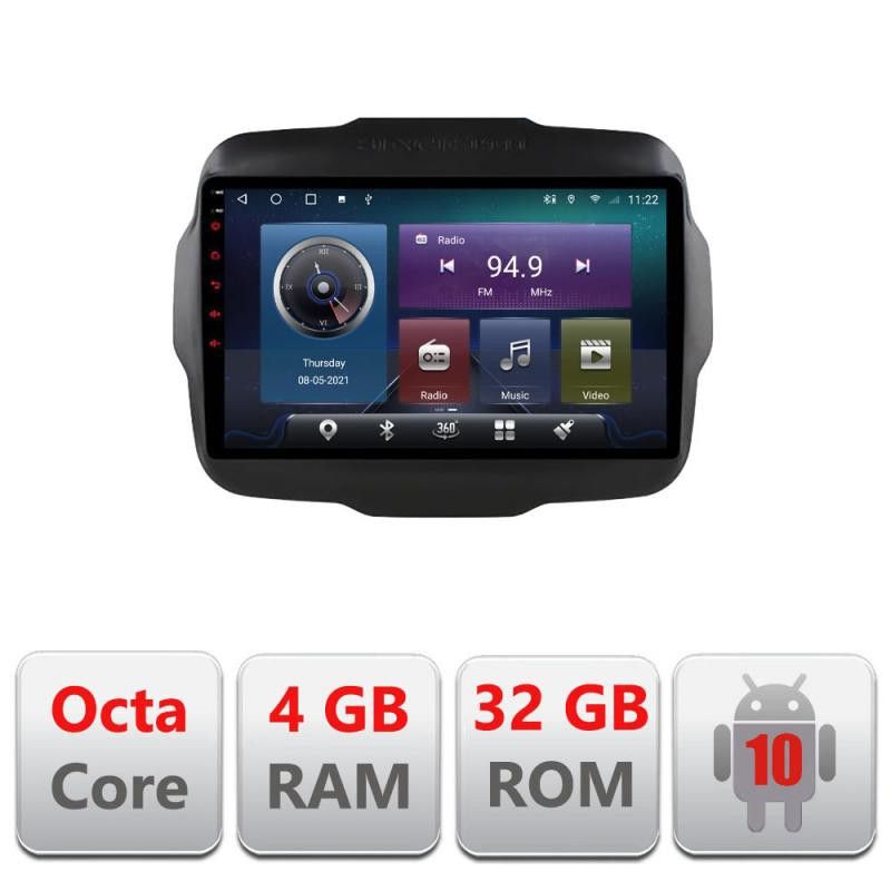Navigatie Jeep Renegade C-500 Octa Core cu Android Radio Bluetooth Internet GPS WIFI 4+32GB