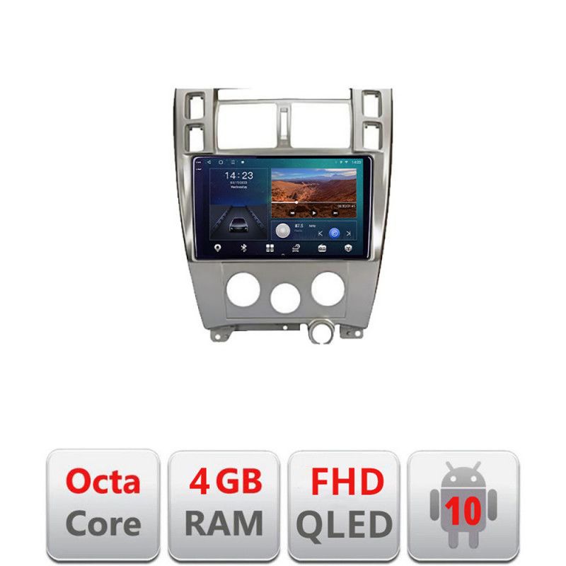 Navigatie hhyundai tucson b-1001 android ecran qled octa core 4+64 carplay android auto kit-1001+edt-e310v3