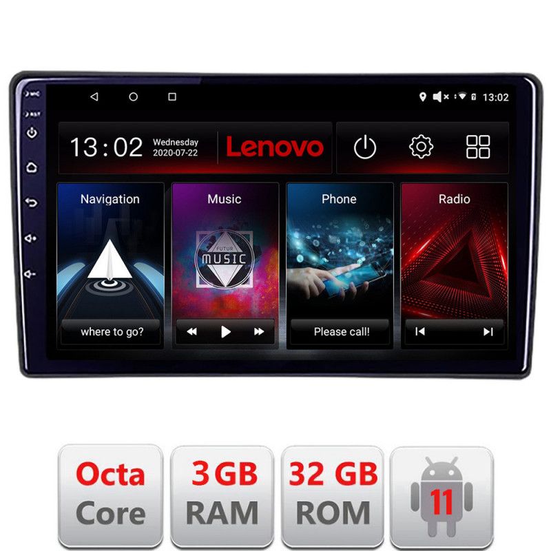 Navigatie NIssan Murano 2004-2009 Android radio gps internet Octa Core 3+32 KIT-murano+EDT-E509 LENOVO LITE