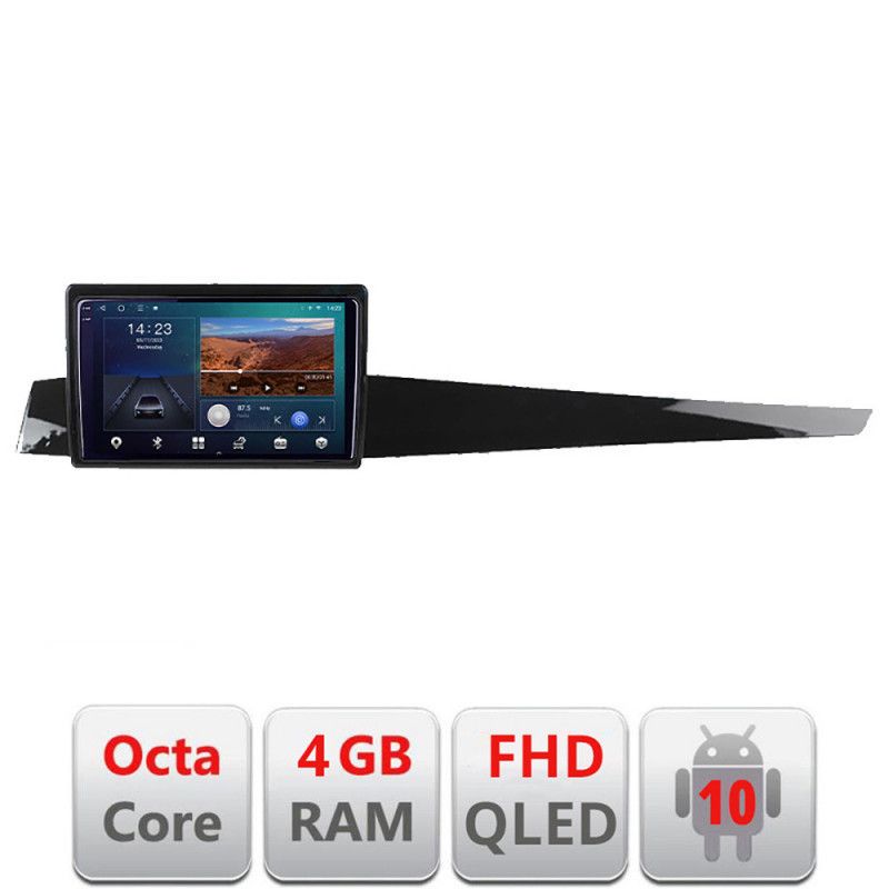 Navigatie renault laguna 3 android ecran qled octa core 4+64 carplay android auto kit-laguna+edt-e310v3