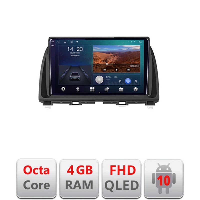Navigatie mazda cx-5 2012-2016 b-212 android ecran qled octa core 4+64 carplay android auto kit-212+edt-e310v3