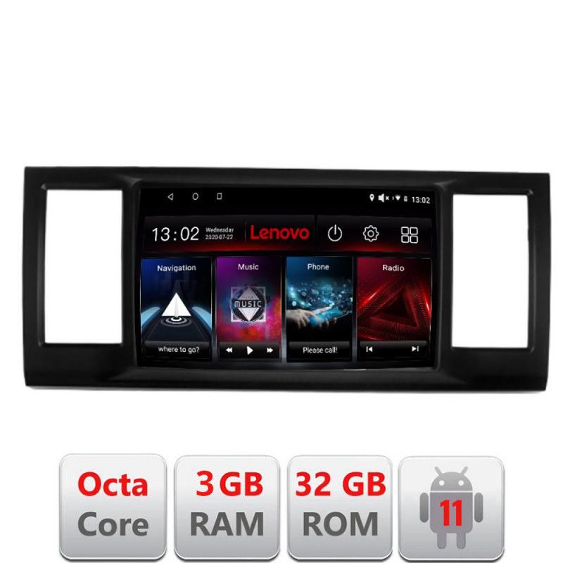 Navigatie VW Caravelle 2015- D-CARAVELLE Octa Core cu Android Radio Bluetooth Internet GPS WIFI DSP 3+32 GB 4G LENOVO LITE