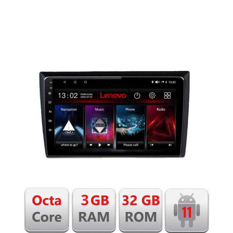 Navigatie VW Beetle 2012-2018 D-beetle Octa Core cu Android Radio Bluetooth Internet GPS WIFI DSP 3+32 GB 4G ki LENOVO LITE