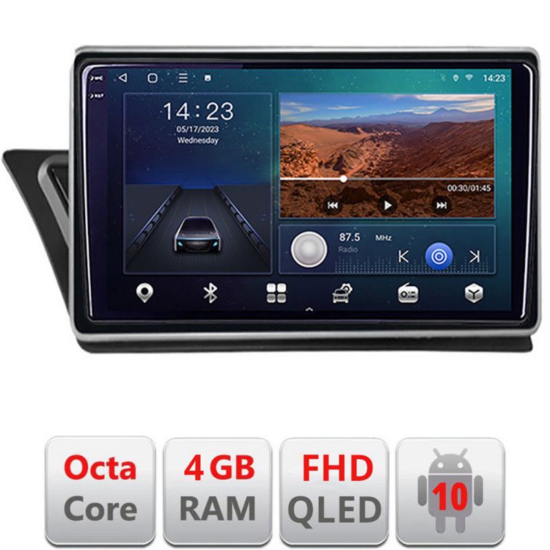Navigatie audi q5 2008-2016 non-mmi b-q5 android ecran qled octa core 4+64 carplay android auto kit-q5+edt-e310v3