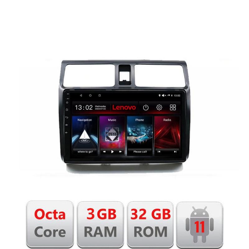 Navigatie Suzuki Swift 2003-2010 D-SWIFT Octa Core cu Android Radio Bluetooth Internet GPS WIFI DSP 3+32 GB 4G LENOVO LITE
