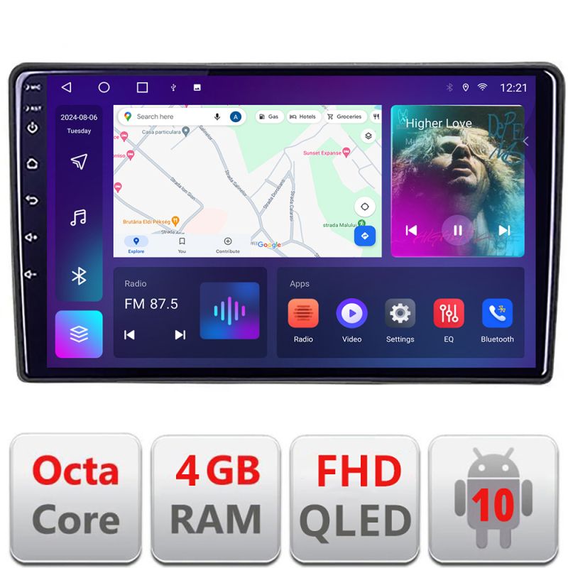 Navigatie Mazda CX-9 Android radio gps internet quad core 4+64 carplay android auto KIT-CX-9+EDT-E310v3