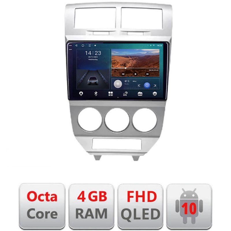 Navigatie dodge caliber 2006-2010 b-caliber-06 android ecran qled octa core 4+64 carplay android auto kit-caliber-06+edt-e310v3