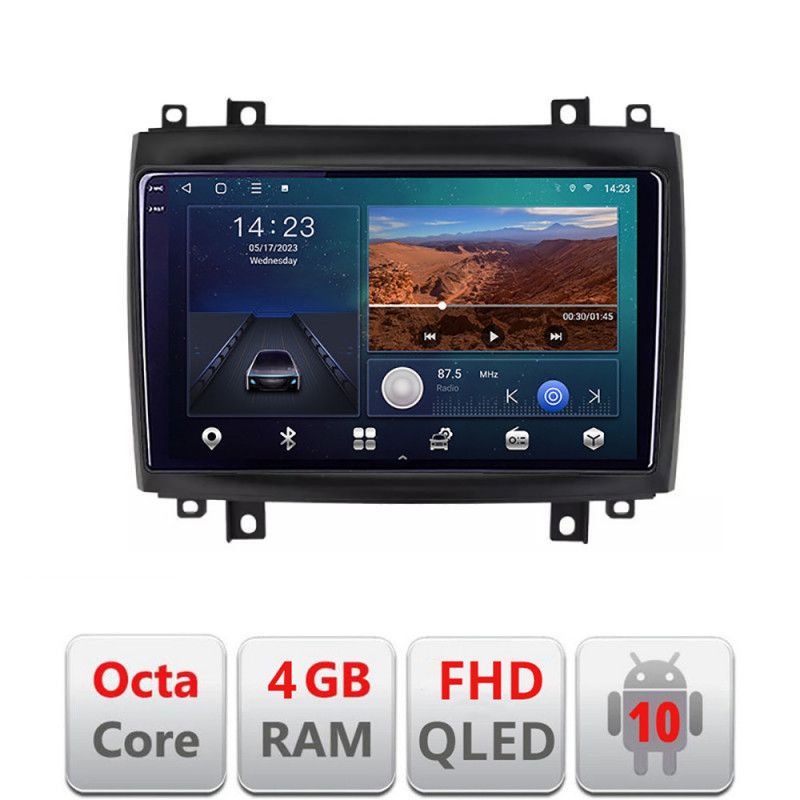 Navigatie cadillac cts intre anii 2003-2007 android ecran qled octa core 4+64 carplay android auto kit-cts+edt-e310v3