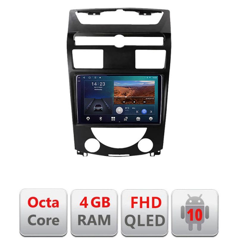 Navigatie ssang yong rexton 2006-2013 b- rexton07 android ecran qled octa core 4+64 carplay android auto kit-rexton07+edt-e310v3