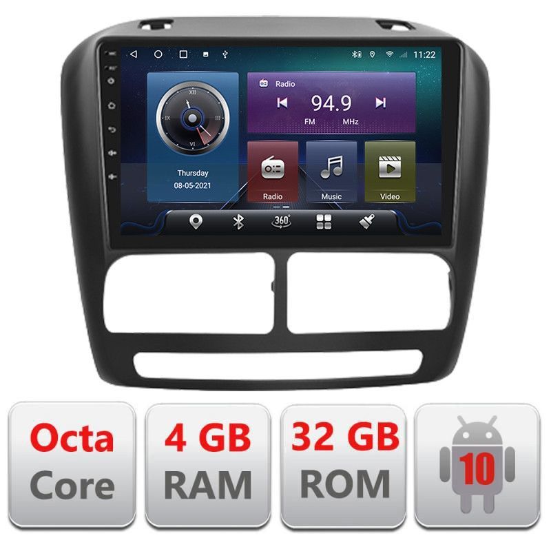 Navigatie Fiat Doblo 2010-2017 si Opel Combo 2010-2017 4+32 GB Octa core Android radio gps internet Kit-DOBLO10+EDT-E4 v1