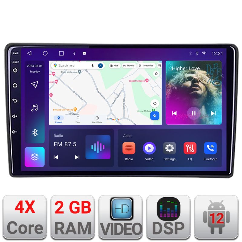 Navigatie Toyota Android radio gps internet 2+32 kit-toyota-universal+EDT-E209v2 v1