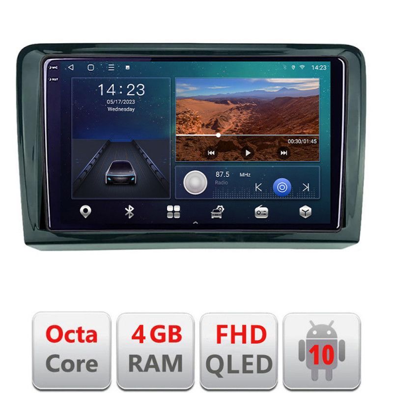 Navigatie vw pqb b-vw android ecran qled octa core 4+64 carplay android auto kit-vw+edt-e310v3 v2