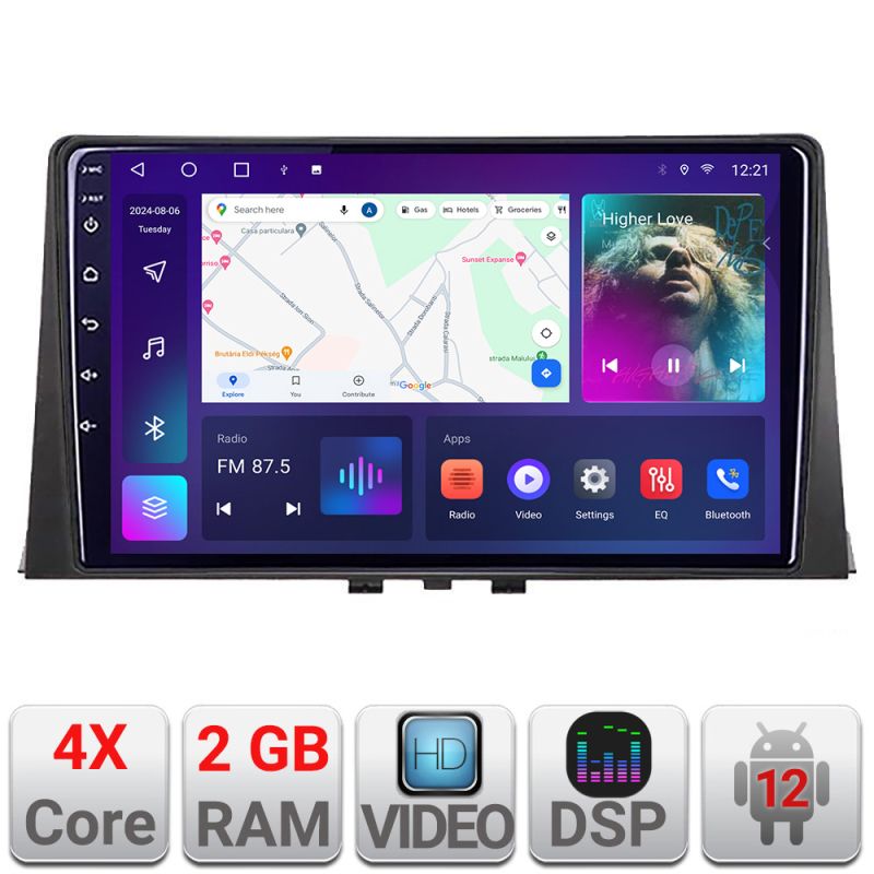 Navigatie Citroen Berlingo 2019-2021 A-berlingo18 2+32 GB Android Waze USBNavigatie Internet Youtube Radio v1