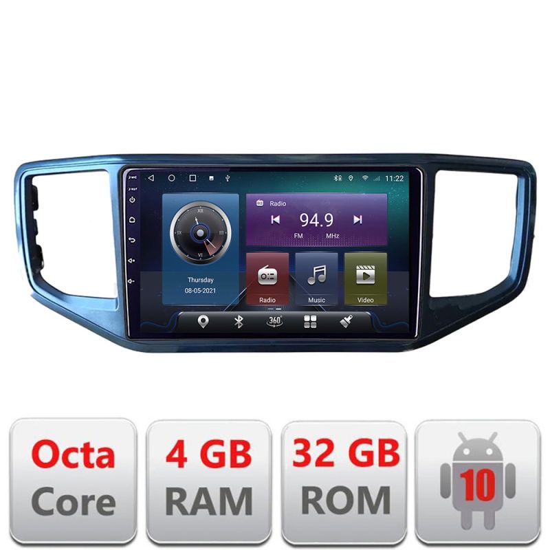 Navigatie dedicata Edonav VW Amarok Android radio gps internet Octa core 4+32 KIT-amarok+EDT-E409