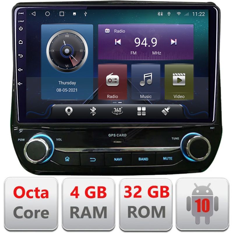 Navigatie dedicata Edonav Ford Fiesta 2020- Android radio gps internet Octa core 4+32 Kit-fiesta-2020+EDT-E409