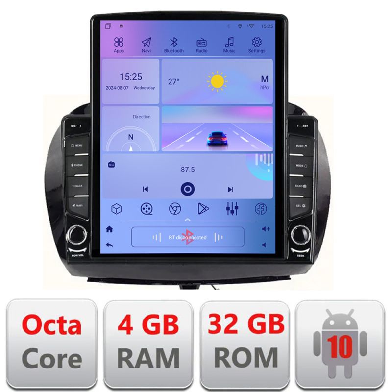 Navigatie dedicata Edonav Honda FR-V 2004-2009 Android radio gps internet Octa Core 4+64 LTE KIT-fr-v+EDT-E709