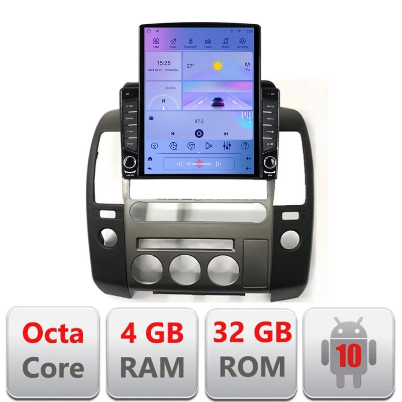 Navigatie dedicata Edonav Nissan Patfinder Navara Android radio gps internet Octa Core 4+64 LTE KIT-nav-oem+EDT-E709