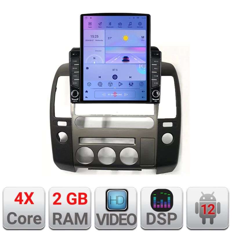 Navigatie dedicata Edonav Nissan Patfinder Navara Android radio gps internet quad core 2+32 ecran vertical 9.7