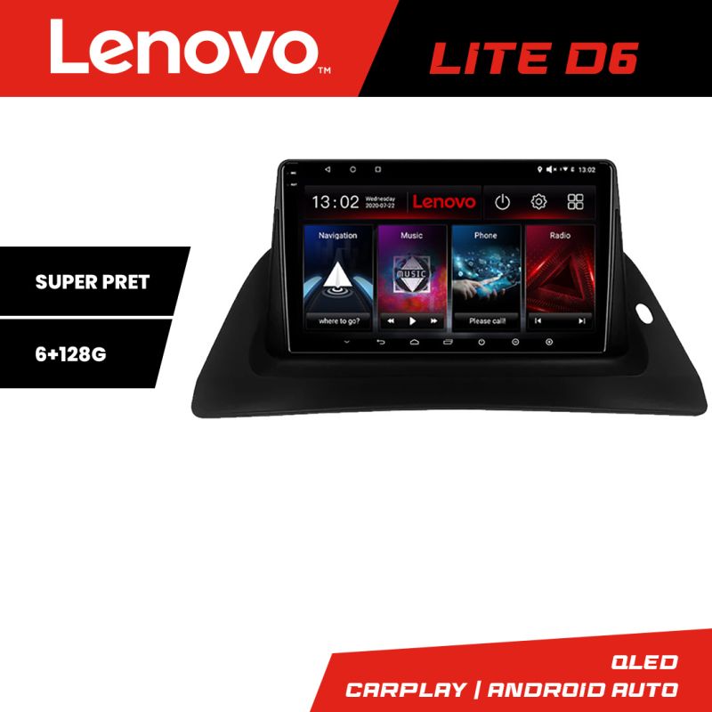 Navigatie Renault Kangoo Android radio gps internet 8 core 6+128 Lenovo