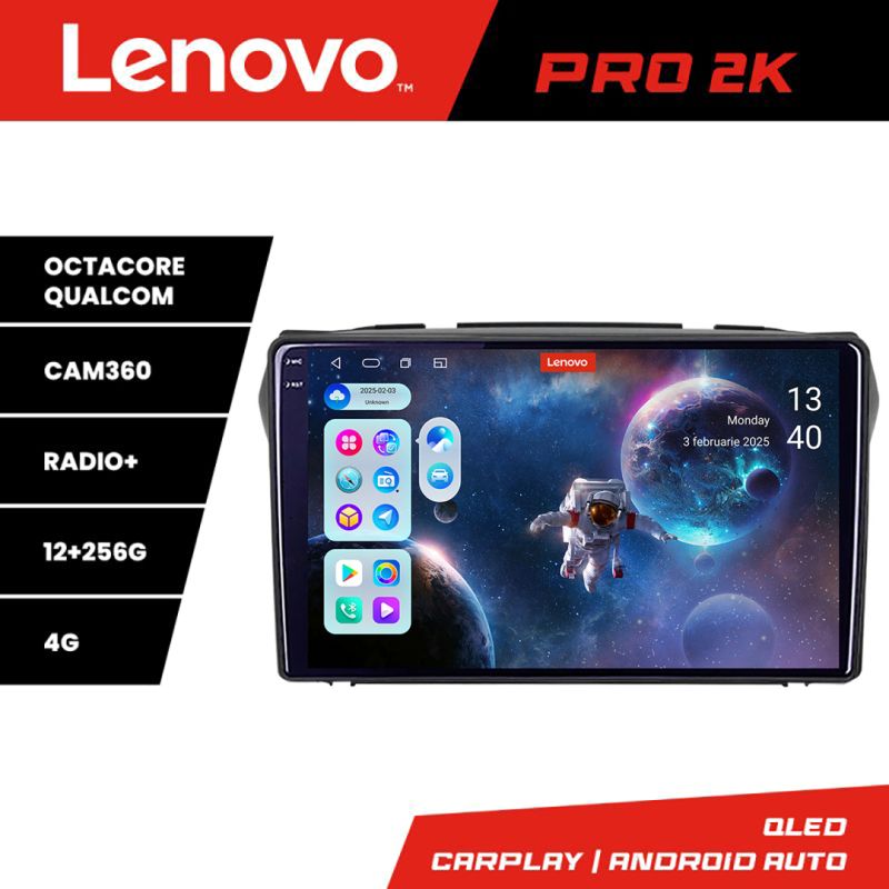 Navigatie Suzuki Alto 2009-2016 Android radio gps internet 8 core QLED 2K 12+256 360 Lenovo