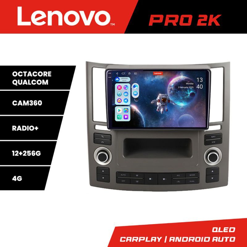 Navigatie Infiniti FX45 2007-2009 Android radio gps internet 8 core QLED 2K 12+256 360 fx45-old+EDT-E209 Lenovo