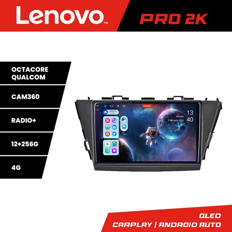 Navigatie Toyota Prius 5 Plus 2012-2020 Android radio gps internet 8 core QLED 2K 12+256 360 Lenovo