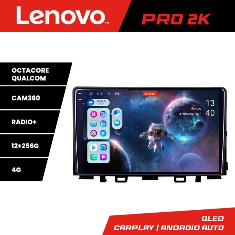 Navigatie Kia Stonic 2016-2020 Android radio gps internet 8 core QLED 2K 12+256 360 Lenovo
