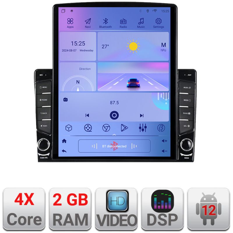 Navigatie Toyota Auris 2013-2017 KIT-auris15 ecran tip TESLA 9.7