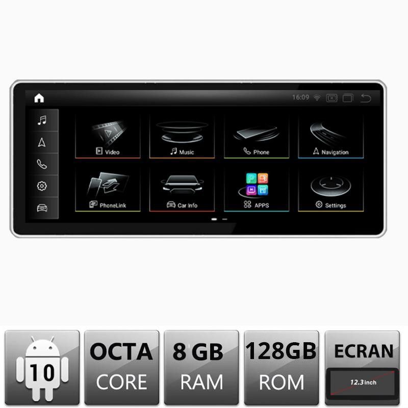 Navigatie Audi Q7 2015-2020 8+128 camere 360 ecran 12.3 qled gps android bluetooth 4g internet wifi