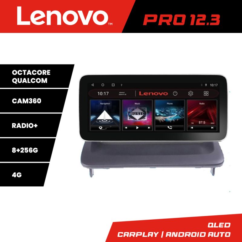 NavigatieVolvo C40 Lenovo PRO 8+256 12.3 inch qled android 4G DSP gps internet Kit-C40