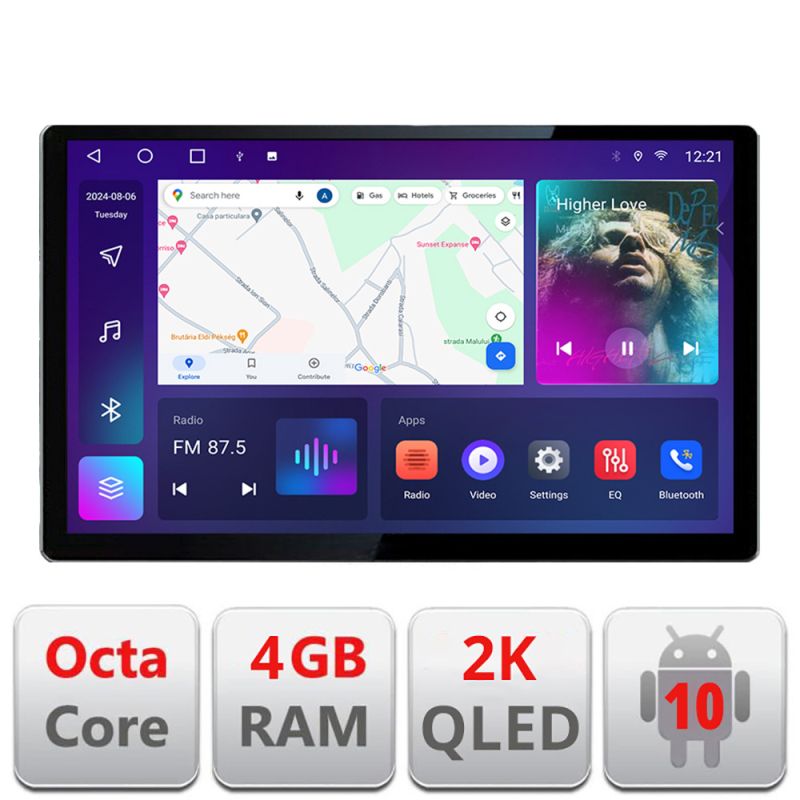 Navigatie SsangYong Tivoli 2015-2019 Edotec 4+32 2K 13 inch qled android 4G DSP gps internet Kit-tivoli2015