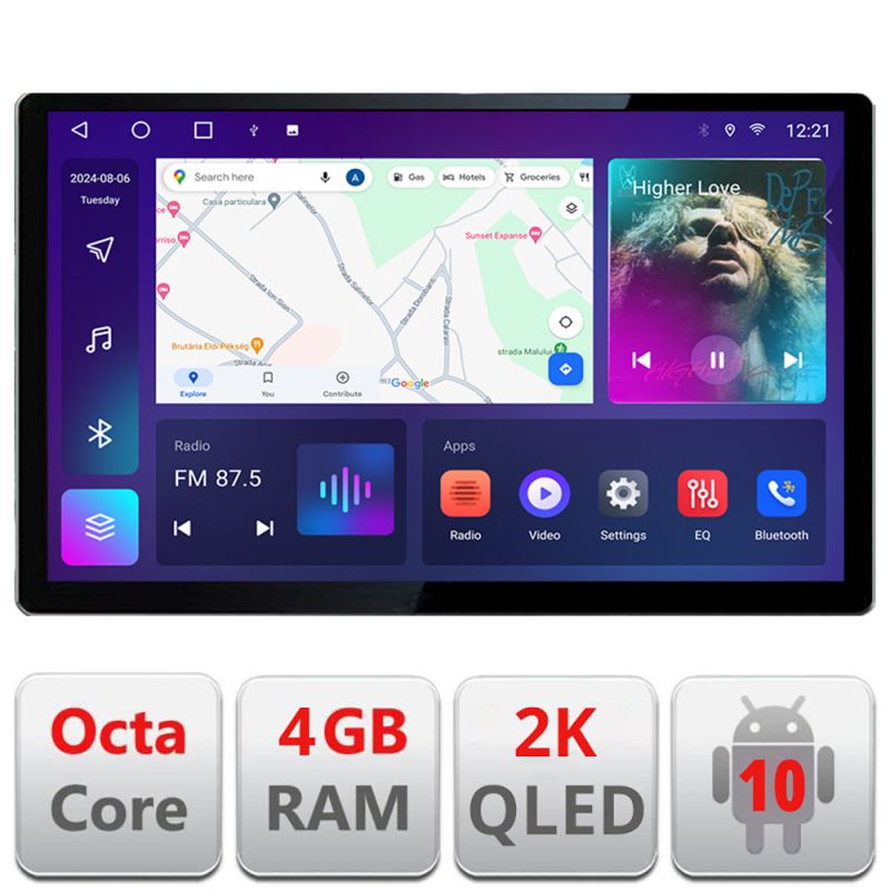Navigatie Toyota Prius 2009-2014 Edotec 4+32 2K 13 inch qled android 4G DSP gps internet Kit-TY39 Navigatie Toyota Prius 2009-2014 Edotec 4+32 2K 13 inch qled android 4G DSP gps internet Kit-TY39