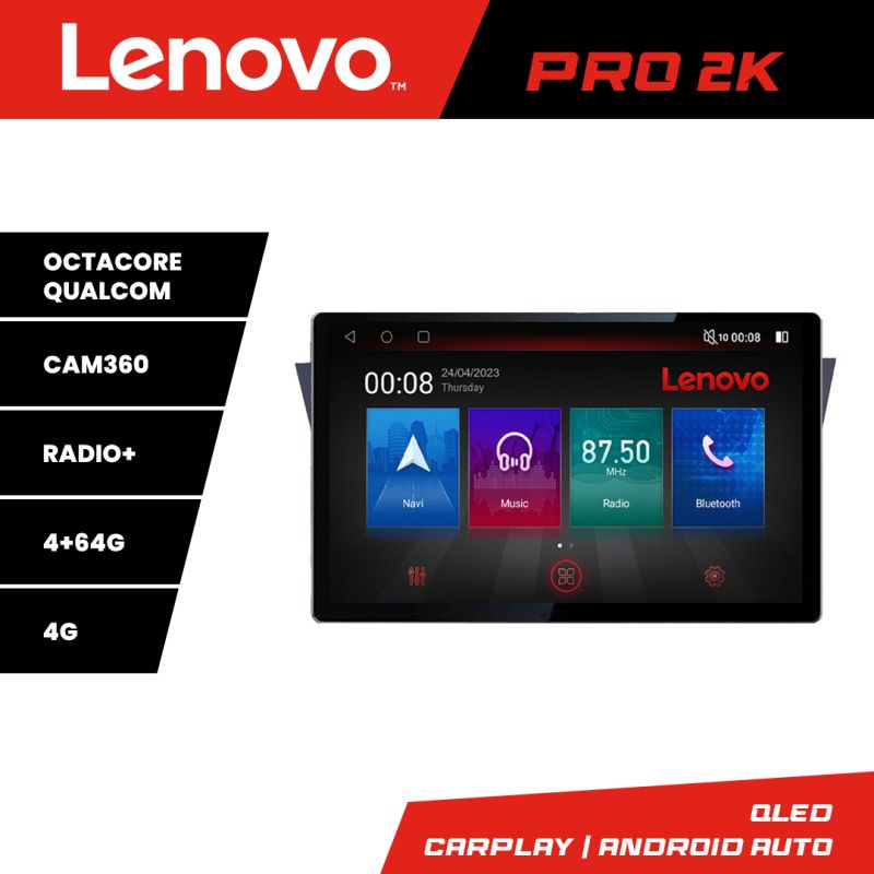 Navigatie Mazda 5 Lenovo PRO 4+64 2K 13 inch qled android 4G DSP gps internet Kit-117