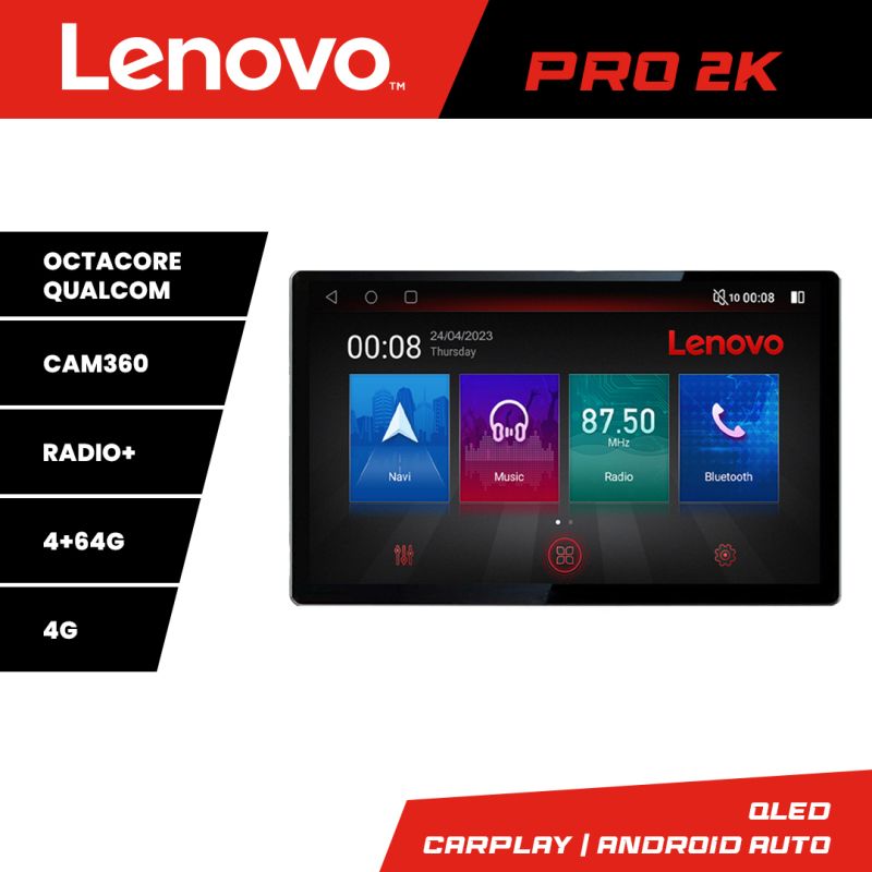 Navigatie SsangYong Tivoli 2015-2019 Lenovo PRO 4+64 2K 13 inch qled android 4G DSP gps internet Kit-tivoli2015