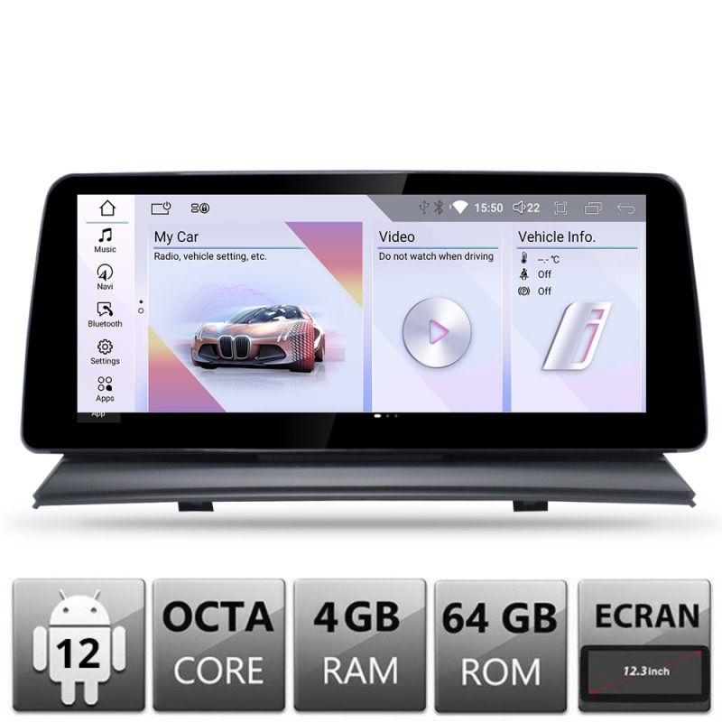 Navigatie dedicata Edotec BMW X3 E83 Android ecran 12.3