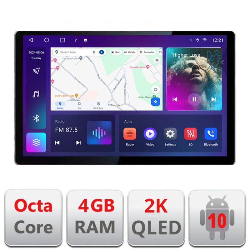 Navigatie dedicata Edonav Nissan Micra 2002-2010, Ecran 2K QLED 13