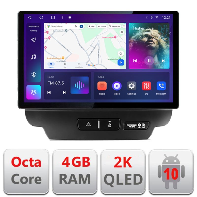 Navigatie dedicata Edonav Kia Ceed 2018-2020, Ecran 2K QLED 13